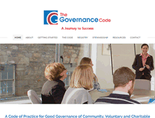 Tablet Screenshot of governancecode.ie